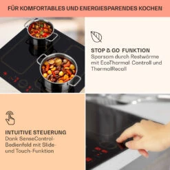 Victoria 4 Flex Induktionskochfeld Einbau 7000W 2 Flexzonen Timer -Küchenmaschinen Verkäufe 10040201 de 0004 usp