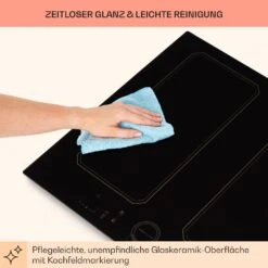 Victoria 4 Flex Induktionskochfeld Einbau 7000W 2 Flexzonen Timer -Küchenmaschinen Verkäufe 10040201 de 0008 usp