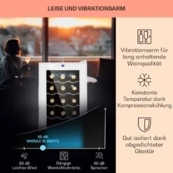Shiraz 15 Slim Uno Weinkühlschrank 44l Touch-Bedienfeld 5-18°C -Küchenmaschinen Verkäufe 10040214 de 0004 usp