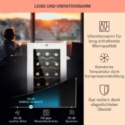 Shiraz 18 Slim Uno Weinkühlschrank 50l 18Fl Touch-Bedienfeld 5-18°C 13 Shiraz 18 Slim Uno Weinkühlschrank 50l 18Fl Touch-Bedienfeld 5-18°C -Küchenmaschinen Verkäufe 10040215 de 0004 usp