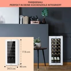 Shiraz 18 Slim Uno Weinkühlschrank 50l 18Fl Touch-Bedienfeld 5-18°C 15 Shiraz 18 Slim Uno Weinkühlschrank 50l 18Fl Touch-Bedienfeld 5-18°C -Küchenmaschinen Verkäufe 10040215 de 0006 usp