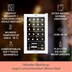 Shiraz 24 Uno Weinkühlschrank 63l 24Fl Touch-Bedienfeld 5-18°C -Küchenmaschinen Verkäufe 10040217 de 0002 logo
