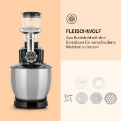 Renata Rossa Küchenmaschine 3-in-1 2000W 2,7PS 5Ltr Edelstahl BPA-frei 14 Renata Rossa Küchenmaschine 3-in-1 2000W 2,7PS 5Ltr Edelstahl BPA-frei -Küchenmaschinen Verkäufe 10040500 de 0005 logo