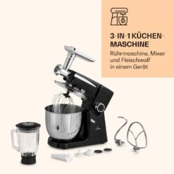 Renata Rossa Küchenmaschine 3-in-1 2000W 2,7PS 5Ltr Edelstahl BPA-frei 16 Renata Rossa Küchenmaschine 3-in-1 2000W 2,7PS 5Ltr Edelstahl BPA-frei -Küchenmaschinen Verkäufe 10040500 de 0007 logo