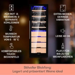 Barossa 123 Duo Weinkühlschrank 123 Fl 226 Ltr 2 Zonen Touch-Steuerung 11 Barossa 123 Duo Weinkühlschrank 123 Fl 226 Ltr 2 Zonen Touch-Steuerung -Küchenmaschinen Verkäufe 10040721 de 0002 usp