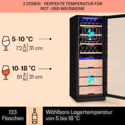 Barossa 123 Duo Weinkühlschrank 123 Fl 226 Ltr 2 Zonen Touch-Steuerung 12 Barossa 123 Duo Weinkühlschrank 123 Fl 226 Ltr 2 Zonen Touch-Steuerung -Küchenmaschinen Verkäufe 10040721 de 0003 usp