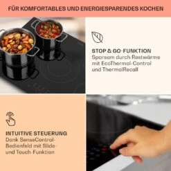 Virtuosa 5 Einbaukochfeld 5 Zonen 8200W Glaskeramik -Küchenmaschinen Verkäufe 10041116 de 0004 usp