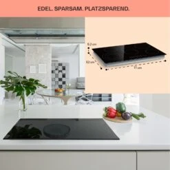 Virtuosa 5 Einbaukochfeld 5 Zonen 8500W Glaskeramik -Küchenmaschinen Verkäufe 10041117 de 0006 usp