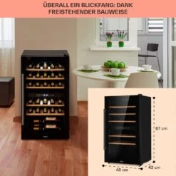 Barossa 29 Duo Weinkühlschrank 29 Fl 80 Ltr 2 Zonen Drucktasten -Küchenmaschinen Verkäufe 10041124 de 0006 usp