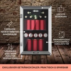 Beersafe 70 Craft Beer Edition Kühlschrank 70 Liter Glastür Edelstahl -Küchenmaschinen Verkäufe 10041181 de 0006 usp