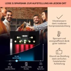 Beersafe 70 Craft Beer Edition Kühlschrank 70 Ltr Glastür Edelstahl -Küchenmaschinen Verkäufe 10041182 de 0003 usp