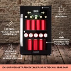 Beersafe 70 Craft Beer Edition Kühlschrank 70 Ltr Glastür Edelstahl -Küchenmaschinen Verkäufe 10041182 de 0006 usp