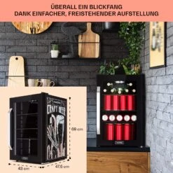 Beersafe 70 Craft Beer Edition Kühlschrank 70 Ltr Glastür Edelstahl -Küchenmaschinen Verkäufe 10041182 de 0007 usp