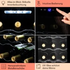 Barolo 12 Uno Weinkühlschrank 37 Ltr 12 Flaschen 11-18°C SingleZone -Küchenmaschinen Verkäufe 10041205 de 0005 usp