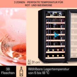 Barossa 38 Uno Weinkühlschrank 1 Zone 94 Ltr 38 Fl Touch-Display -Küchenmaschinen Verkäufe 10041306 de 0003 usp