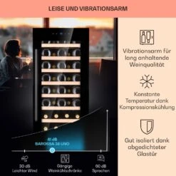 Barossa 38 Uno Weinkühlschrank 1 Zone 94 Ltr 38 Fl Touch-Display -Küchenmaschinen Verkäufe 10041306 de 0004 usp