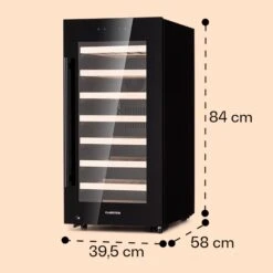 Barossa 38 Uno Weinkühlschrank 1 Zone 94 Ltr 38 Fl Touch-Display -Küchenmaschinen Verkäufe 10041306 yy 0008 dimensions