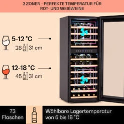 Barossa 73 Duo Weinkühlschrank 2 Zonen 192 Ltr 73 Fl Touch-Display -Küchenmaschinen Verkäufe 10041308 de 0003 logo