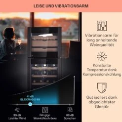El Dorado 89 Käse & Weinkühlschrank 2 Zonen Touch 89L LED 12 El Dorado 89 Käse & Weinkühlschrank 2 Zonen Touch 89L LED -Küchenmaschinen Verkäufe 10041310 de 0003 logo
