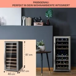 Vinamour 33 Duo Weinkühlschrank 2 Zonen 89 L / 33 Flaschen 5-18°C Touch -Küchenmaschinen Verkäufe 10041311 de 0006 logo