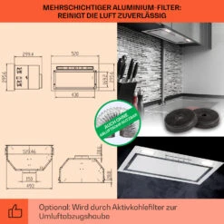 Camila Dunstabzugshaube Einbau 52 Cm 397 M³/h LED Touch Edelstahl 16 Camila Dunstabzugshaube Einbau 52 Cm 397 M³/h LED Touch Edelstahl -Küchenmaschinen Verkäufe 10041344 de 0005 usp