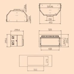 Camila Dunstabzugshaube Einbau 52 Cm 397 M³/h LED Touch Edelstahl 20 Camila Dunstabzugshaube Einbau 52 Cm 397 M³/h LED Touch Edelstahl -Küchenmaschinen Verkäufe 10041344 yy 0011 dimensions