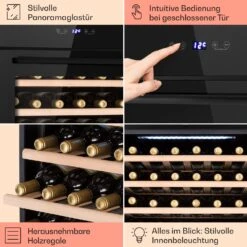 Vinsider 30 Built-In Uno Einbau-Weinkühlschrank 30 Flaschen 77 Ltr Edelstahl -Küchenmaschinen Verkäufe 10041357 de 0005 usp