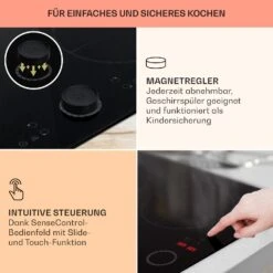 Magnichef 4 Einbaukochfeld Induktion 4 Zonen 7000W Glaskeramik -Küchenmaschinen Verkäufe 10041380 de 0004 usp