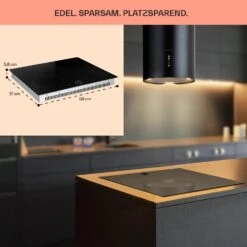 Magnichef 4 Einbaukochfeld Induktion 4 Zonen 7000W Glaskeramik -Küchenmaschinen Verkäufe 10041380 de 0006 usp