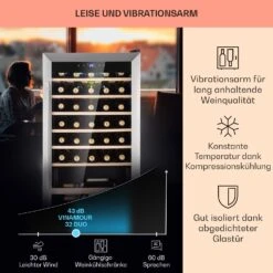 Vinamour 32 Uno Weinkühlschrank 1 Zone 95 L / 36 Flaschen 4-18°C Touch 14 Vinamour 32 Uno Weinkühlschrank 1 Zone 95 L / 36 Flaschen 4-18°C Touch -Küchenmaschinen Verkäufe 10041393 de 0004 usp