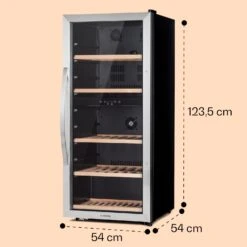 Vinamour 66 Duo Weinkühlschrank 2 Zonen 204 L/79 Flaschen 5-18°C Touch -Küchenmaschinen Verkäufe 10041394 yy 0008 dimensions