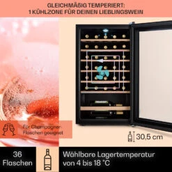 Barossa 32 Uno Weinkühlschrank 1 Zone 95 Liter / 36 Flaschen Touch-Display -Küchenmaschinen Verkäufe 10041395 de 0003 usp