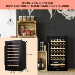 Barossa 32 Uno Weinkühlschrank 1 Zone 95 Liter / 36 Flaschen Touch-Display -Küchenmaschinen Verkäufe 10041395 de 0006 usp