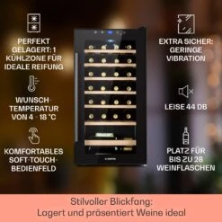 Barossa 29 Uno Weinkühlschrank 1 Zone 88 Ltr / 28 Fl Touch-Display -Küchenmaschinen Verkäufe 10041397 de 0002 usp