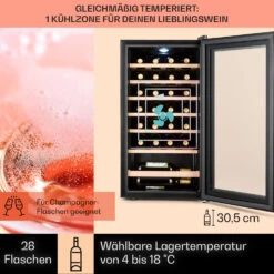 Barossa 29 Uno Weinkühlschrank 1 Zone 88 Ltr / 28 Fl Touch-Display -Küchenmaschinen Verkäufe 10041397 de 0003 usp