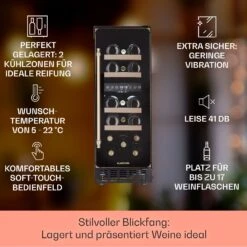 Vinovilla 17 Built-in Duo Vilhelmine Edition Weinkühlschrank 17 Fl. -Küchenmaschinen Verkäufe 10041821 de 0002 usp