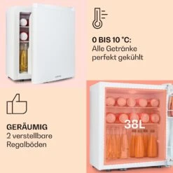 Happy Hour 38 Mini-Kühlschrank Minibar 38 Liter 26 DB -Küchenmaschinen Verkäufe 10045047 de 0004 usp