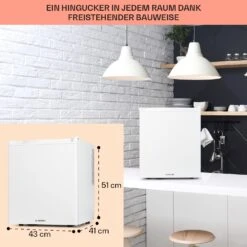 Happy Hour 38 Mini-Kühlschrank Minibar 38 Liter 26 DB -Küchenmaschinen Verkäufe 10045047 de 0006 usp