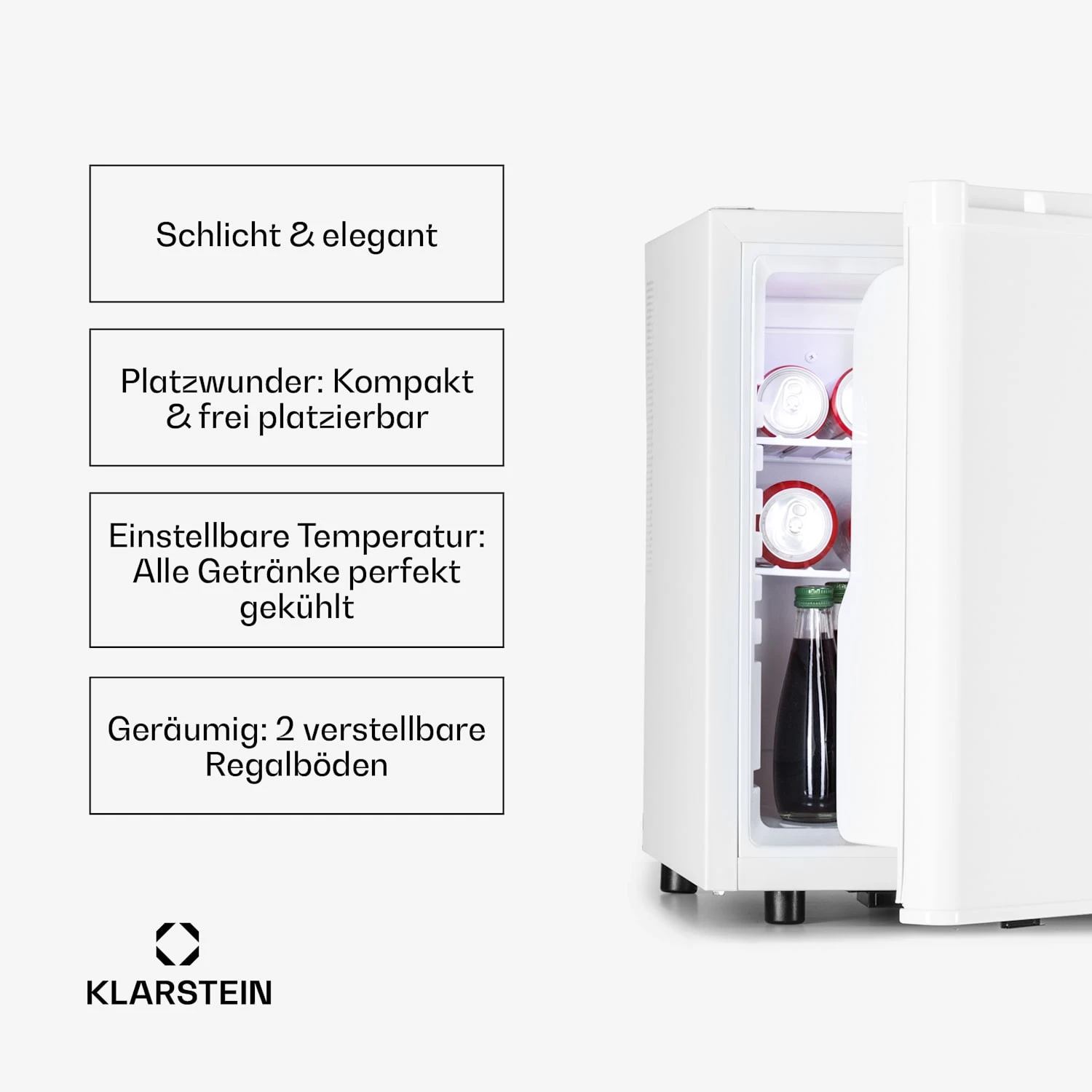 Happy Hour 45 Mini-Kühlschrank Minibar Getränkekühlschrank 45 L 26 DB 5 Happy Hour 45 Mini-Kühlschrank Minibar Getränkekühlschrank 45 L 26 DB – Bild 3