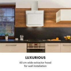 Sabia 60 Dunstabzugshaube | 60cm | 600 M³/h | Energieeffizienzklasse A | Inklusive 2 X Aktivkohlefilter -Küchenmaschinen Verkäufe 60002217 yy 0003 logo Klarstein Sabia 60 Dunstabzugshaube