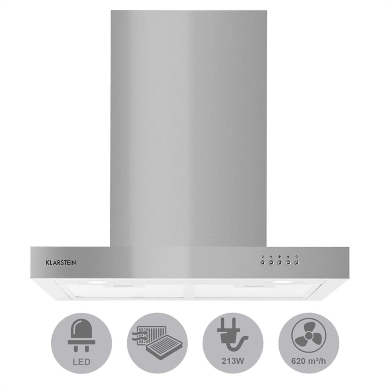 Zarah Dunstabzugshaube 60cm Umluftset 620 M³/h Aktivkohlefilter 6 Zarah Dunstabzugshaube 60cm Umluftset 620 M³/h Aktivkohlefilter – Bild 4