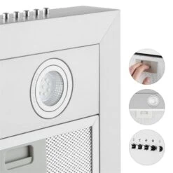 Zarah Dunstabzugshaube 60cm Umluftset 620 M³/h Aktivkohlefilter 14 Zarah Dunstabzugshaube 60cm Umluftset 620 M³/h Aktivkohlefilter -Küchenmaschinen Verkäufe 60002280 yy 0007 detail Klarstein Zarah Dunstabzugshaube