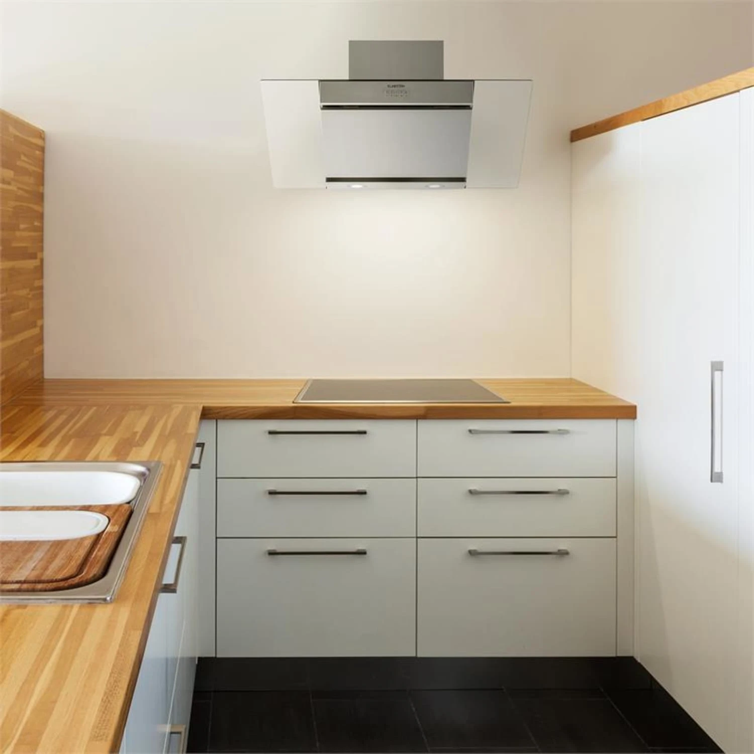 Zola Dunstabzugshaube Umluftset 90cm 635m³/h Aktivkohlefilter Silber – Bild 3