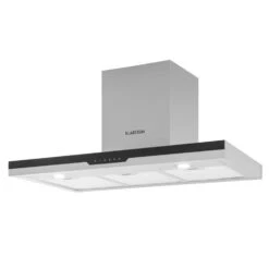 Finessa Dunstabzugshaube Umluftset 90cm 635 M³/h 2 Aktivkohlefilter -Küchenmaschinen Verkäufe 60002301 yy 0007 front Klarstein Finessa Dunstabzugshaube Edelstahl