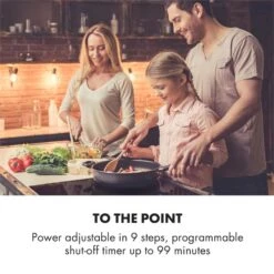 Kalahari Delicatessa Einbau-Ofen-Set Induktion 7000W 68Ltr Schwarz Edelstahl -Küchenmaschinen Verkäufe 60002585 yy 0007 logo Klarstein Delicatessa 60 Einbaukochfeld schwarz