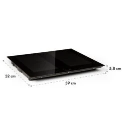 Kalahari Delicatessa Einbau-Ofen-Set Induktion 7000W 68Ltr Schwarz Edelstahl -Küchenmaschinen Verkäufe 60002585 yy 0012 logo Klarstein Delicatessa 60 Einbaukochfeld schwarz