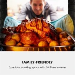 Gusteau Delicatessa Einbau-Ofen-Set Induktion 7000W Schwarz Edelstahl -Küchenmaschinen Verkäufe 60002594 yy 0005 logo Klarstein Gusteau Elektrischer Einbaubackofen schwarz