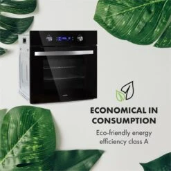 Gusteau Delicatessa Einbau-Ofen-Set Induktion 7000W Schwarz Edelstahl -Küchenmaschinen Verkäufe 60002594 yy 0006 logo Klarstein Gusteau Elektrischer Einbaubackofen schwarz