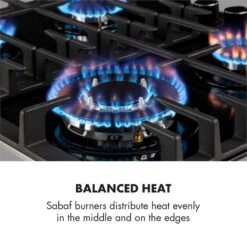 Gusteau Ignito Einbau-Ofen-Set Elektro / Gas 64Ltr Schwarz Edelstahl -Küchenmaschinen Verkäufe 60002595 yy 0008 logo Klarstein Ignito 4 Zonen Gaskochfeld schwarz